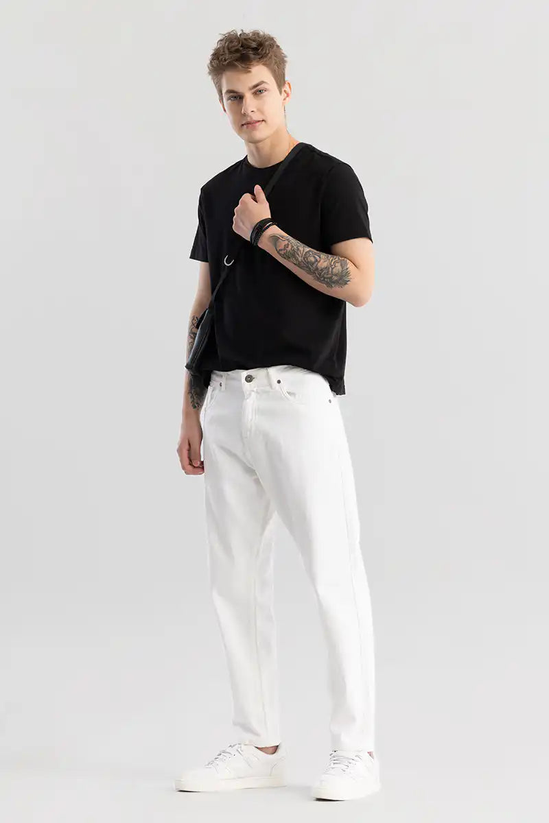 White Baggy Fit Jeans