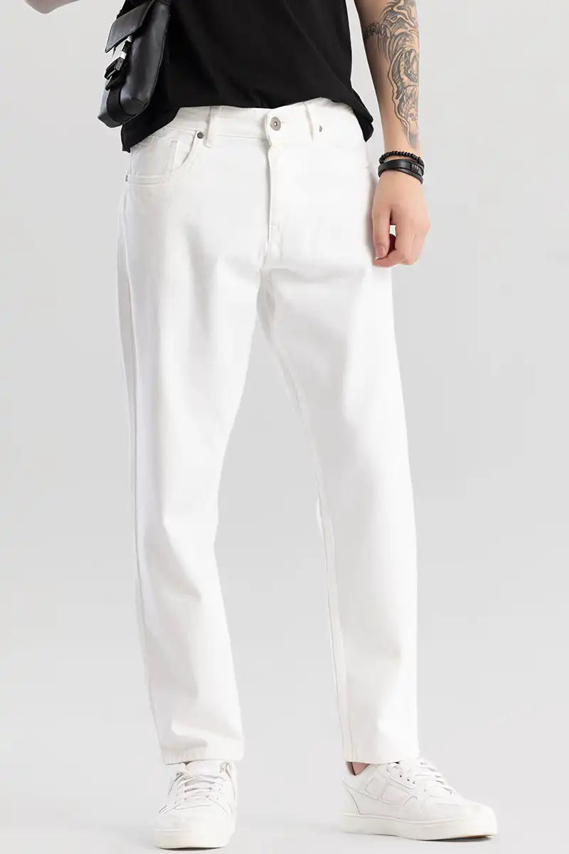 White Baggy Fit Jeans
