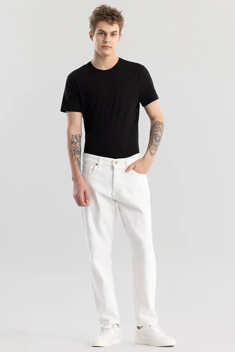 White Baggy Fit Jeans