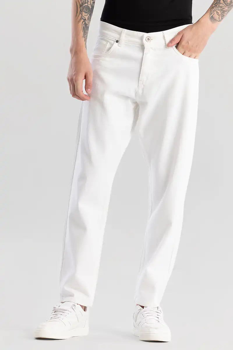 White Baggy Fit Jeans