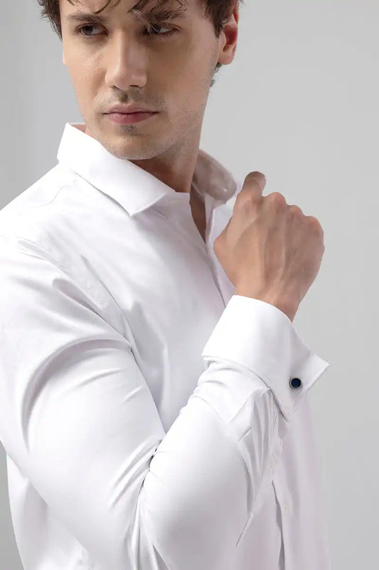 Double Cuff White Shirt
