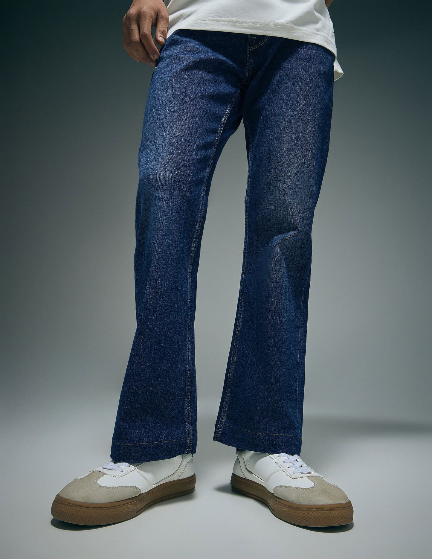 dark blue jeans
