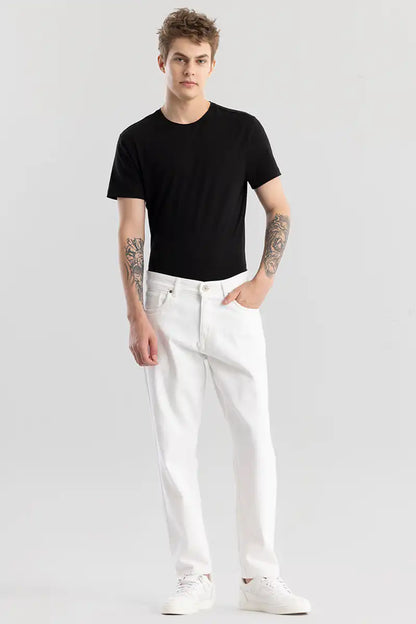 White Baggy Fit Jeans