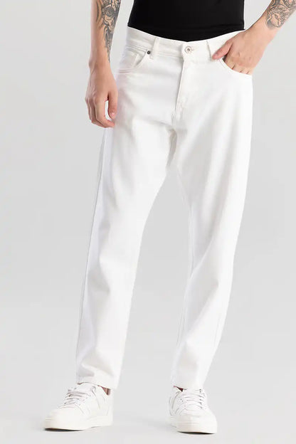 White Baggy Fit Jeans