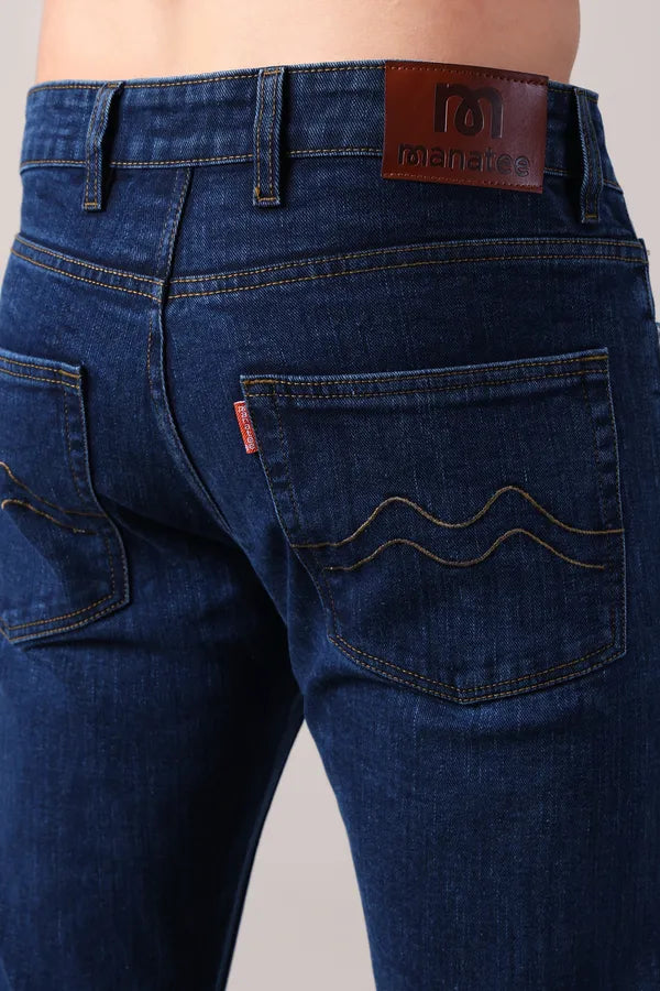 Dark Indigo Blue Slim Fit Jeans