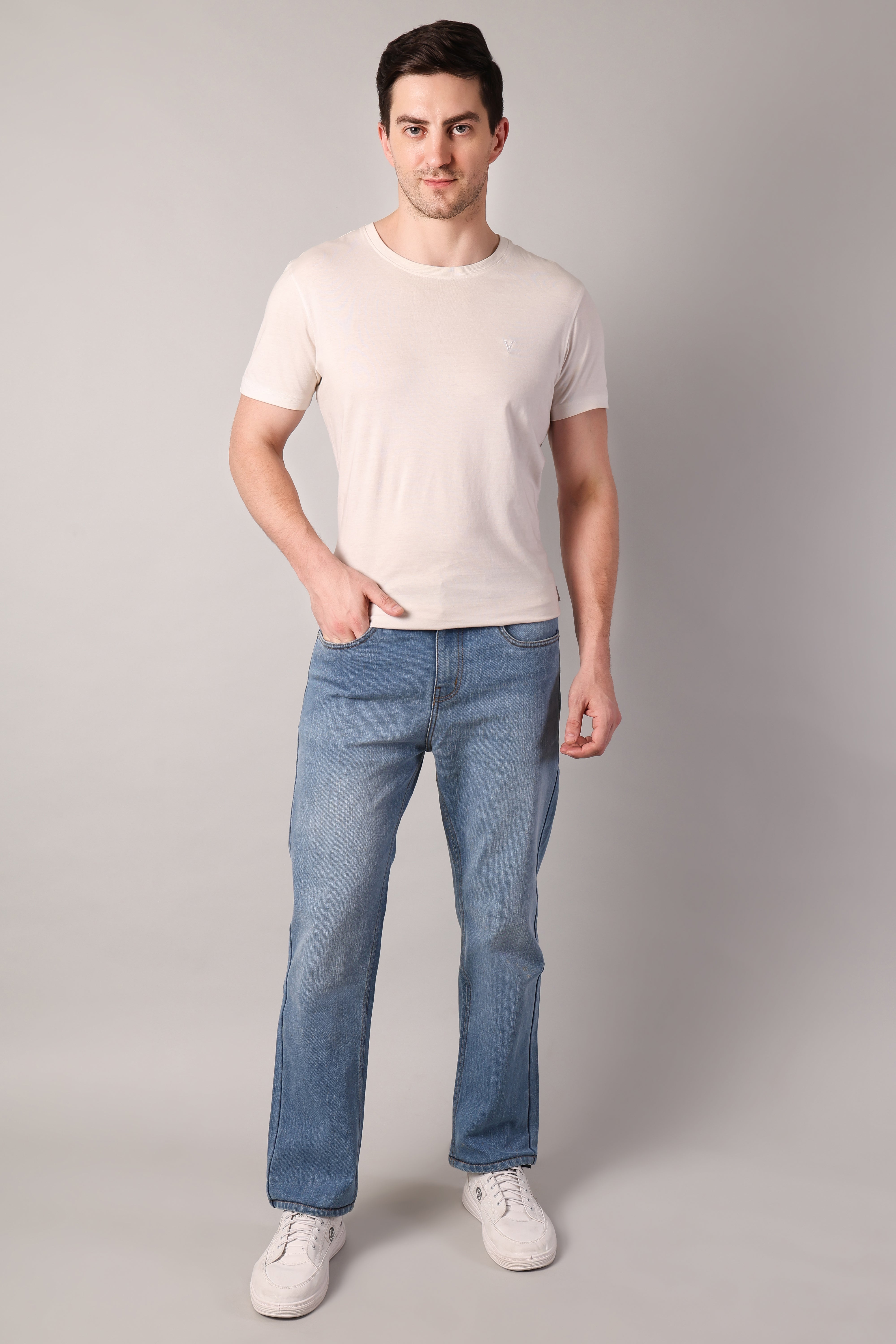 Soft Core Blue Regular Fit Jeans